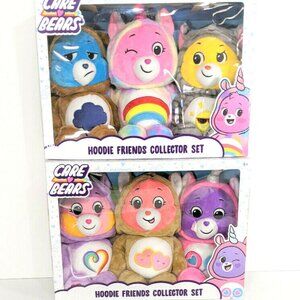 Care Bears Hoodie Friends Collector Plush Set of 6 stuffed animals
